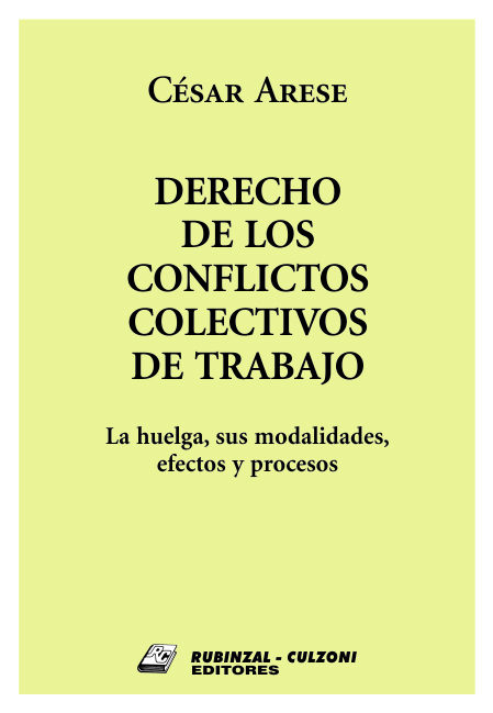 Derecho de los conflictos colectivos de trabajo. La huelga, sus modalidades, efectos y procesos.