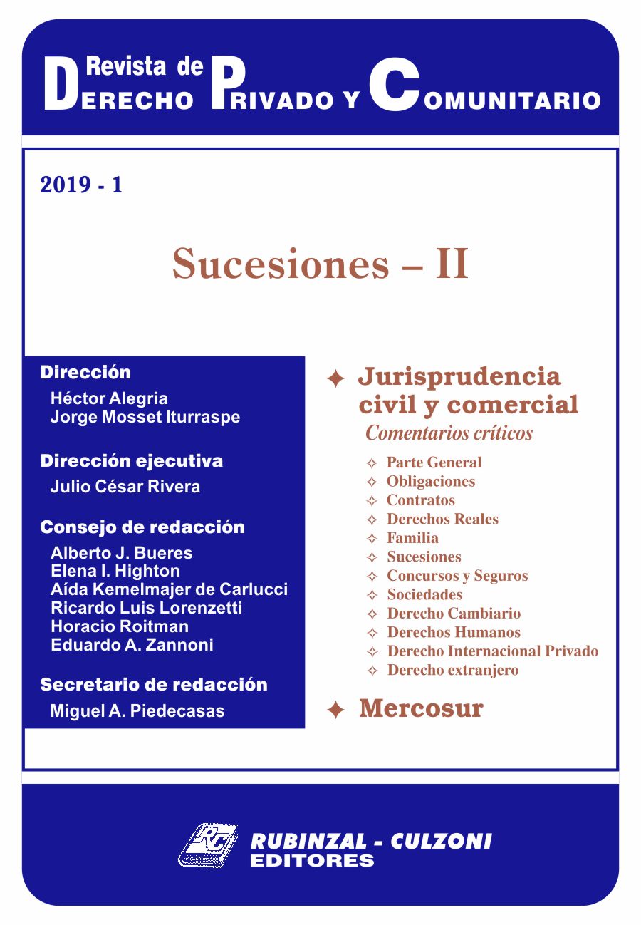 Revista de Derecho Privado y Comunitario - Sucesiones - II