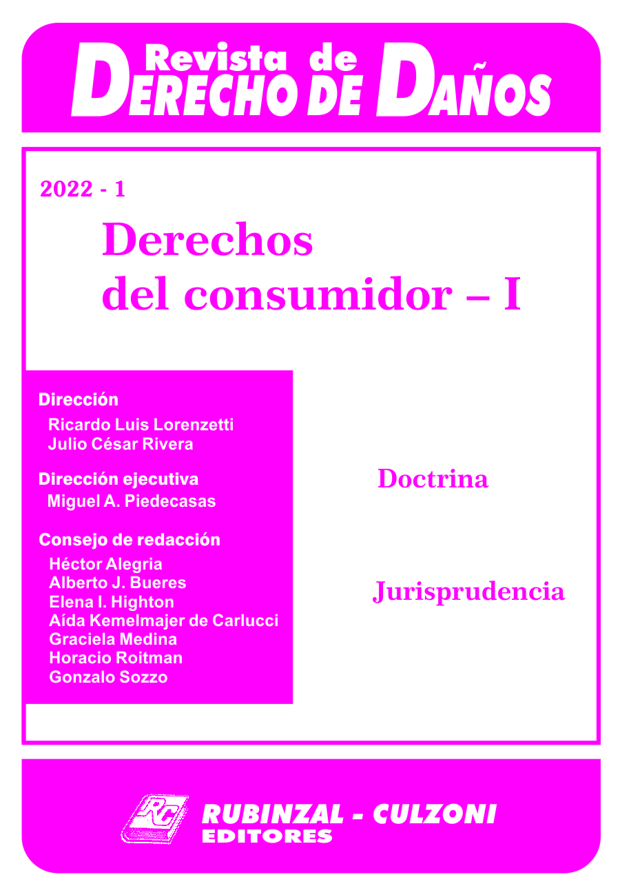 Revista de Derecho de Daños - Derechos del consumidor - I