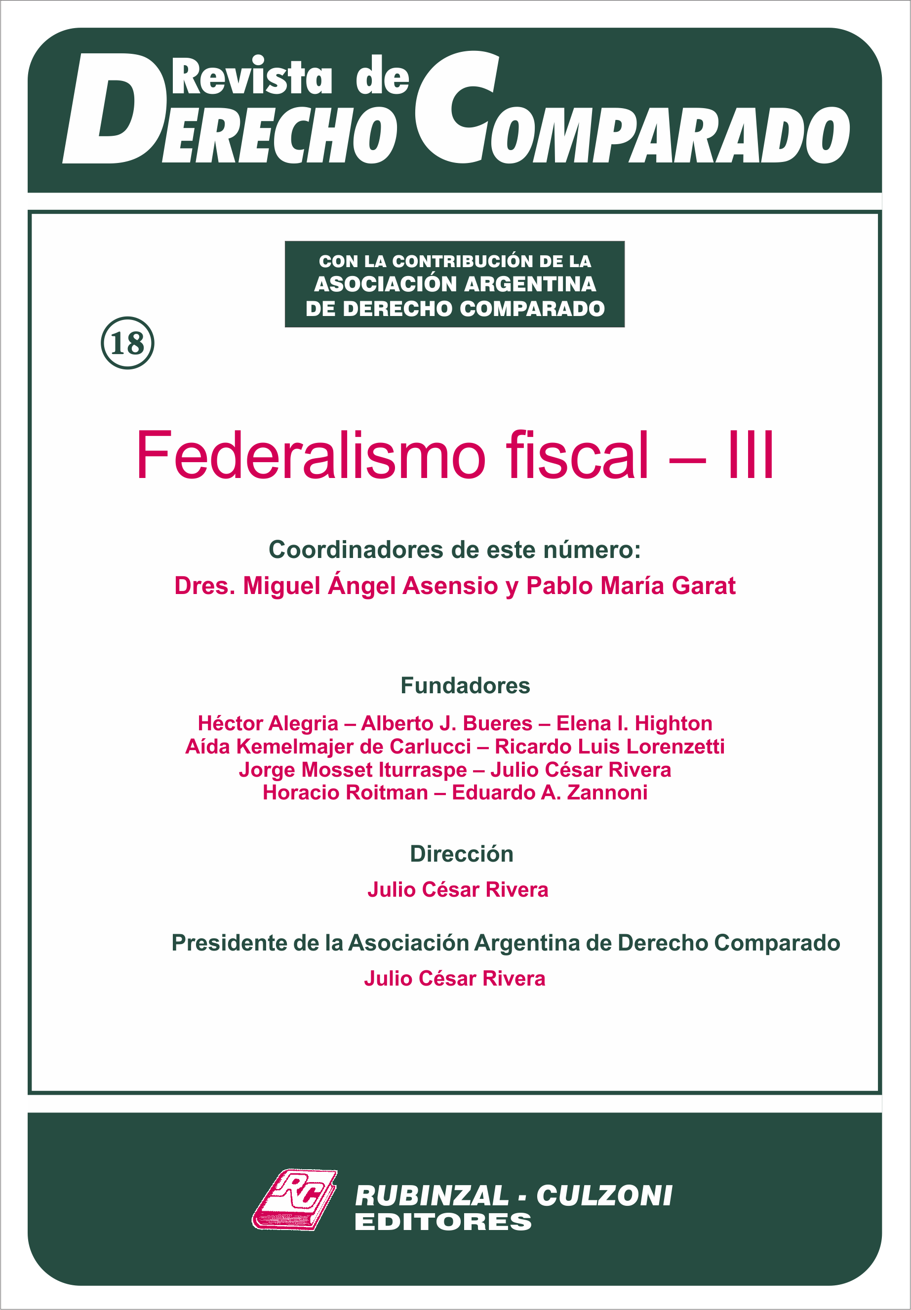 Revista de Derecho Comparado - Federalismo Fiscal - III